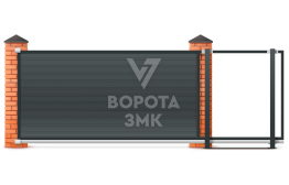 Автоматические ворота 2250×2800 для частного дома ЗМК-7251