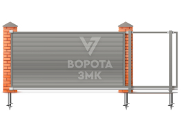 Откатные ворота 2500×3000 Дорхан ЗМК-6914