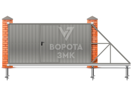 Ворота откатные 2500×3500 ЗМК-7112