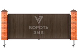 Деревянные распашные ворота 2750×2000 ЗМК-5290