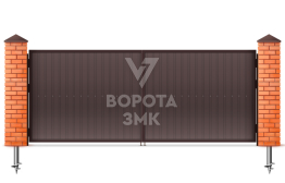 Распашные ворота 1500×2250 ЗМК-5205