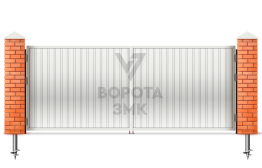 Ворота распашные 1500×2750 из профлиста ЗМК-5194