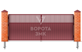 Ворота распашные Alutech 2000×2000 Trend ЗМК-9646