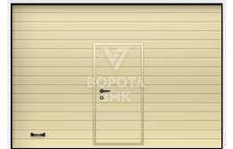 Ворота промышленные с калиткой 3500×3500 ЗМК-4019