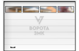Ворота противопожарные секционные Алютех 3500×3500 ЗМК-3749