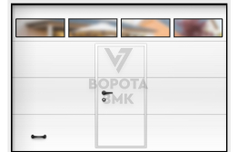 Ворота с дверью 2250×2500 ЗМК-3513