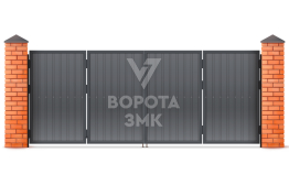 Ворота уличные складные 3000×1750 ЗМК-2068
